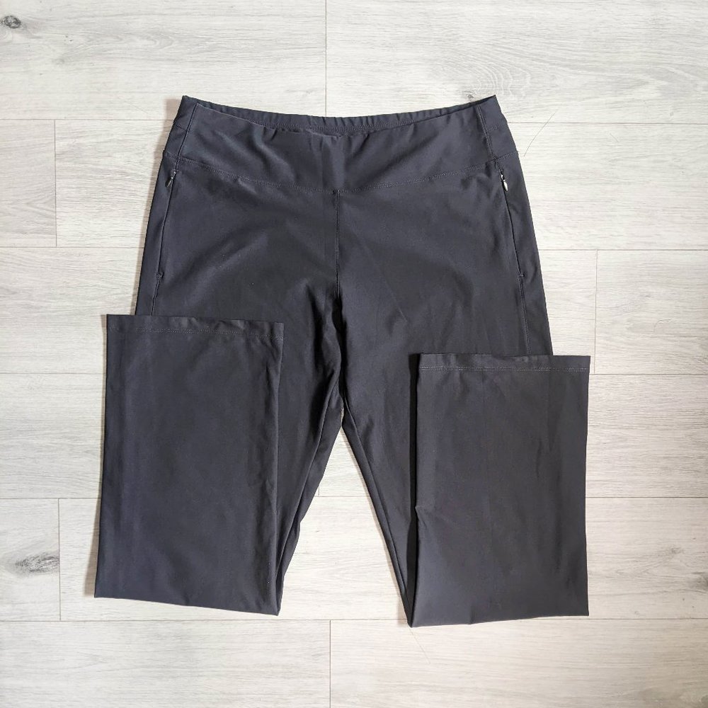 Lucy Every Day Collection Grey Pant Zipper Pockets XL TALL